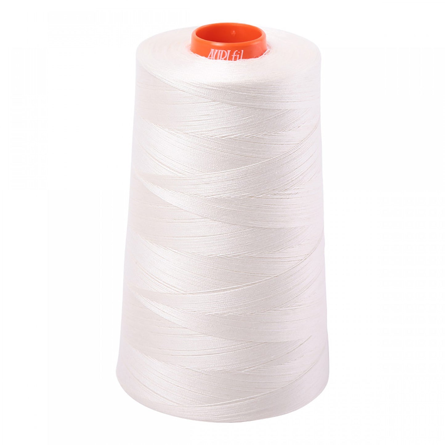 Mako Cotton Embroidery Thread Solid Chalk White 50wt 6452yds