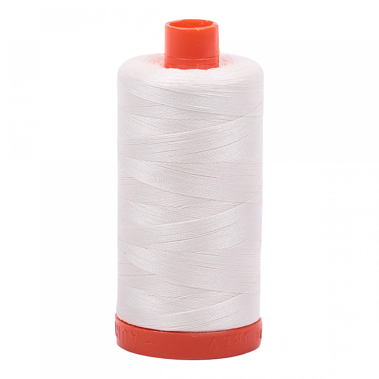 Mako Cotton Embroidery Thread Solid Chalk White 50wt 1422yds Aurifil