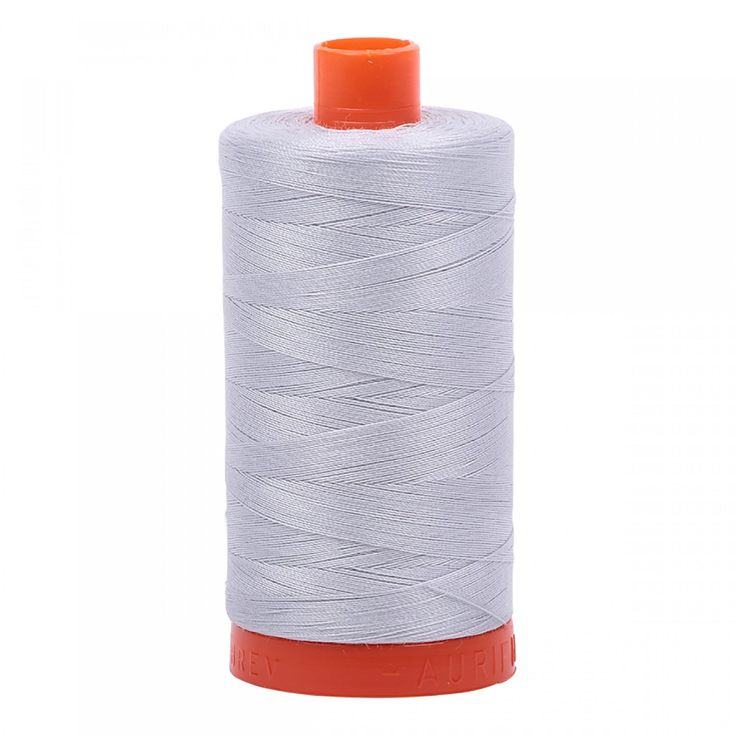 Mako Cotton Embroidery Thread Solid Dove White 50wt 1422yds Aurifil