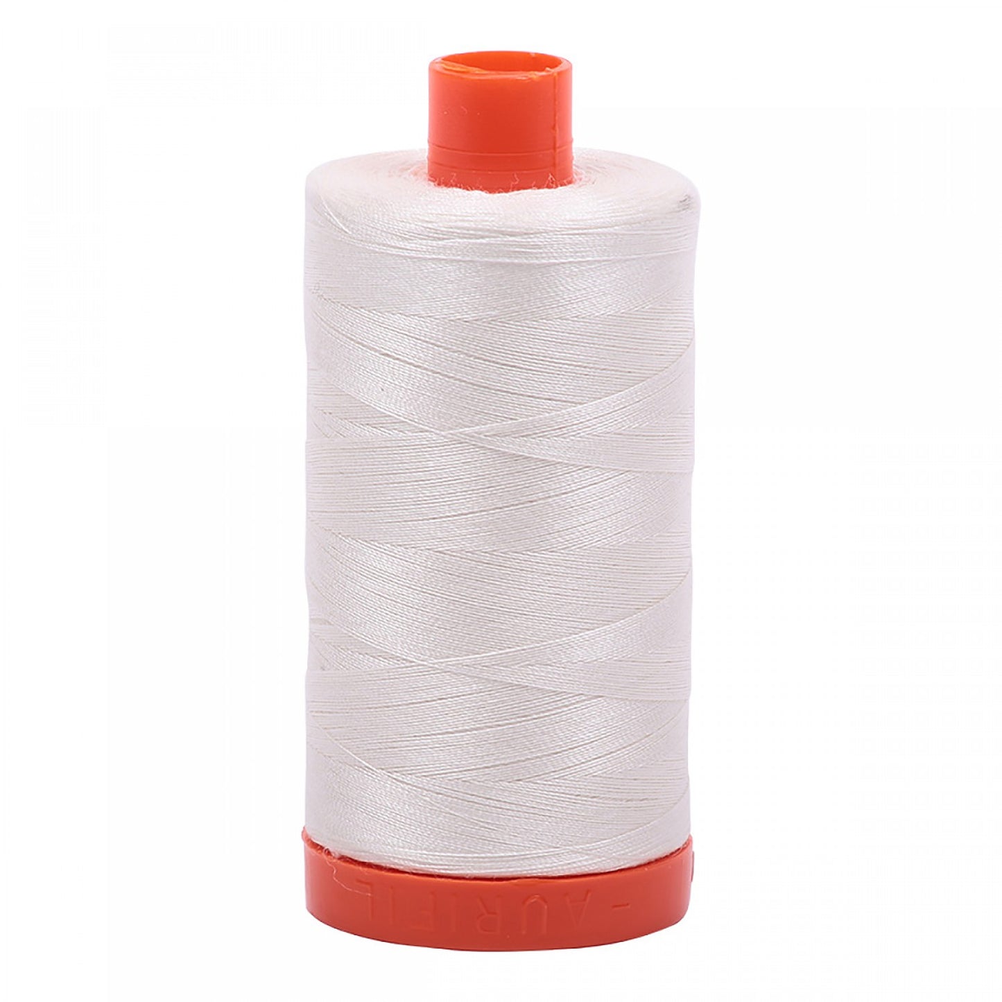 Mako Cotton Embroidery Thread Solid Sea Biscuit White 50wt 1422yds Aurifil