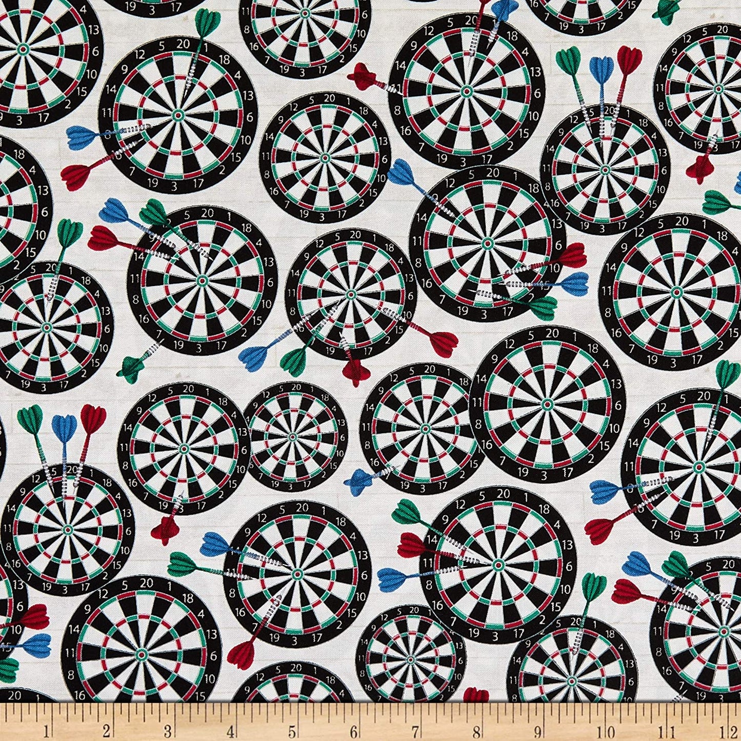 Man Cave Dart Board Birch Windham Cotton Fabric