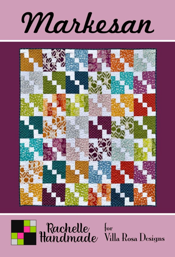 Markesan Quilt Pattern 60"x70" Rachelle Handmade Villa Rosa Designs VRD-MARKESAN
