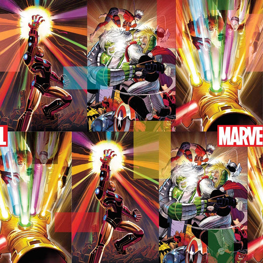 Marvel Avengers Energy Thor Iron Man Hulk Springs Creative Cotton Fabric SC-70999