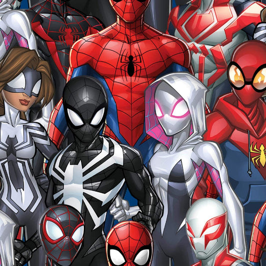 Marvel Spiderman and Friends Springs Creative Cotton Fabric