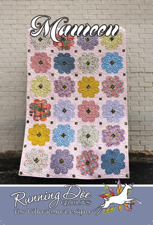 Maureen Quilt Pattern 56"x84" Running Doe Villa Rosa Designs VRD-MAUREEN