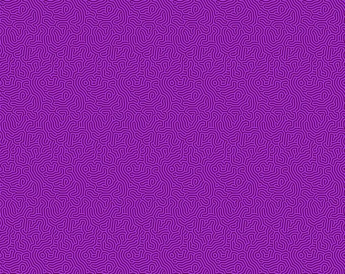 Maze Berry Purple Patrick Lose Cotton Fabric