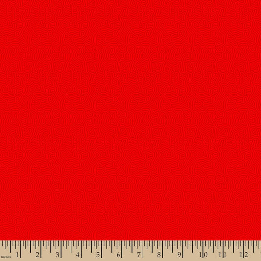 Maze Candy Apple Red Patrick Lose Cotton Fabric