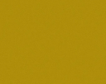 Maze Green Gold Patrick Lose Cotton Fabric