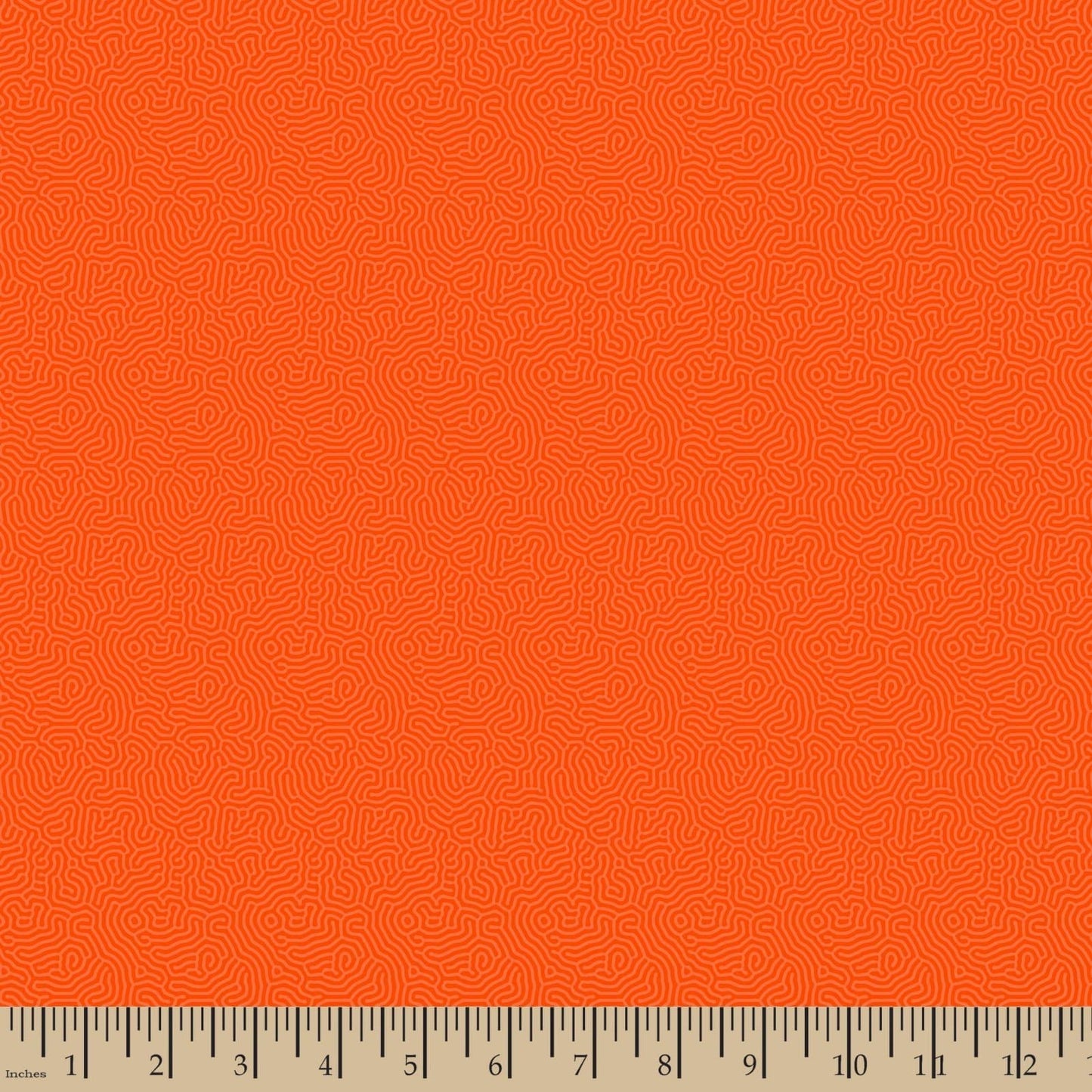 Maze Orange Patrick Lose Cotton Fabric