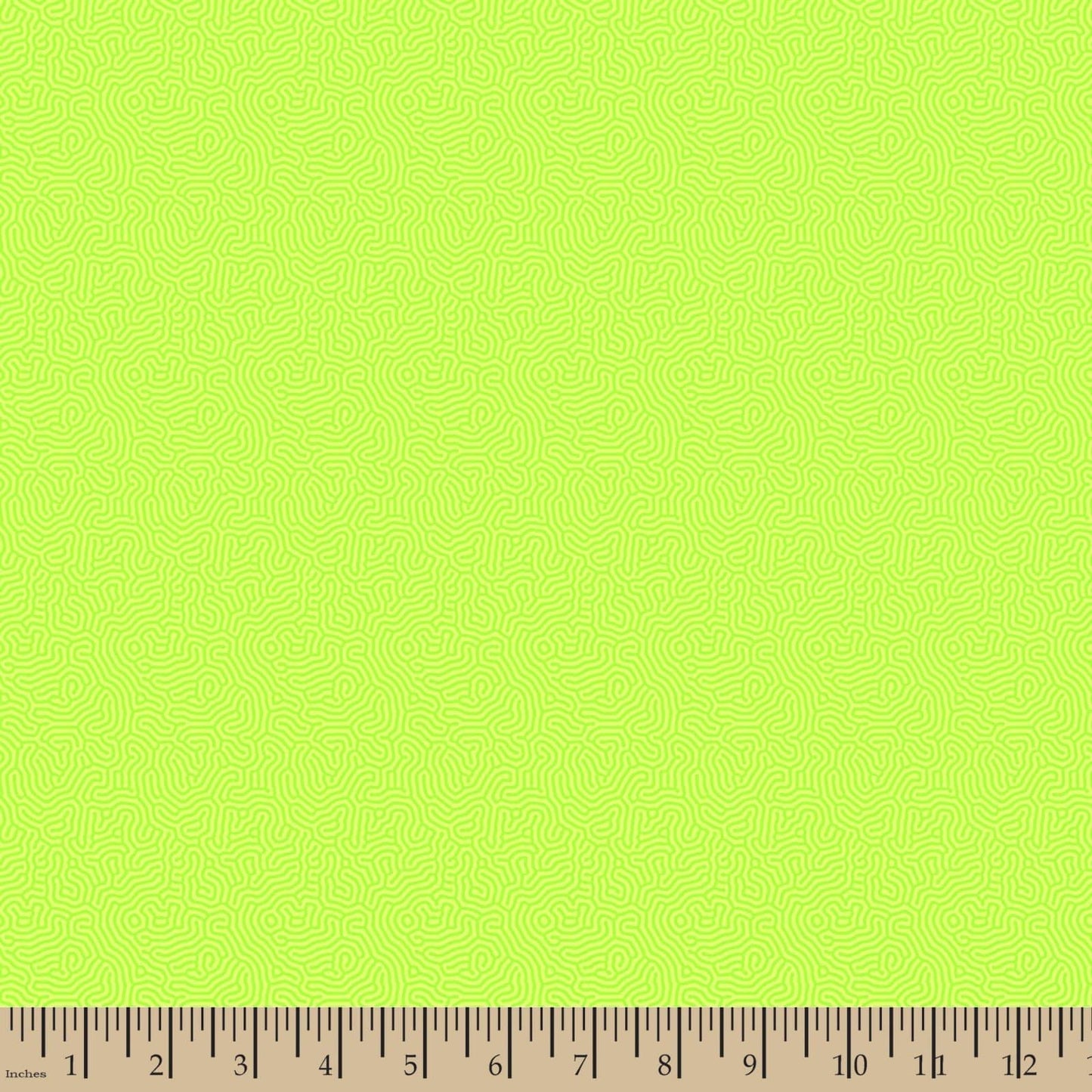 Maze Wasabi Green Yellow Patrick Lose Cotton Fabric