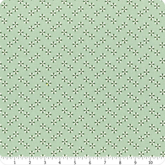 Meadow Moments Flower Sprinkle Mint Green Little Forest Atelier Riley Blake Designs Cotton Fabric RB-C17235-MINT