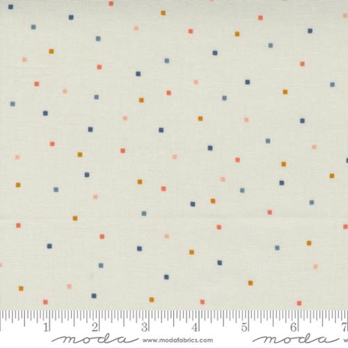 Meander Tiny Square Dots Cloud Grey Aneela Hoey Moda Cotton Fabric