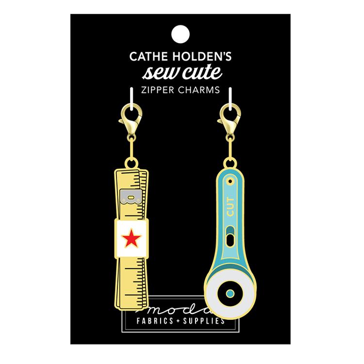 Measure Cut Zipper Pulls Enamel (Set of Two) Cathe Holden Moda MD-CH106