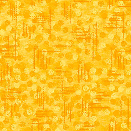 Medium Yellow Tonal Texture Blender Jot Dot II Blank Quilting Cotton Fabric