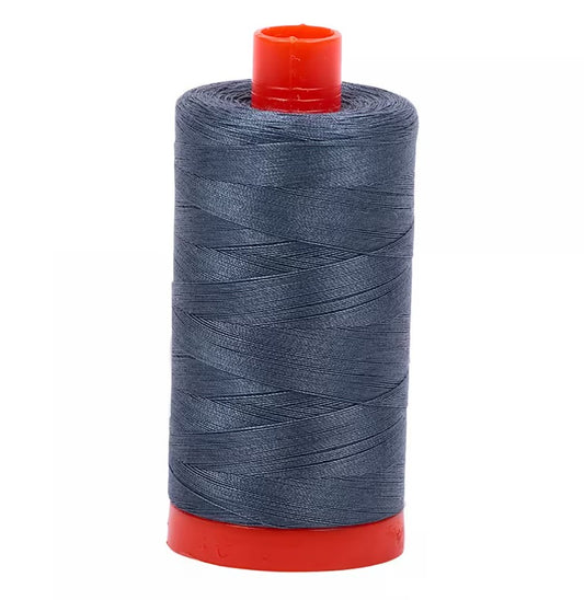 Medium Grey Aurifil Cotton Quilting Thread Solid 50wt 1300m 1422yds Aurifil AF-A1050-1158