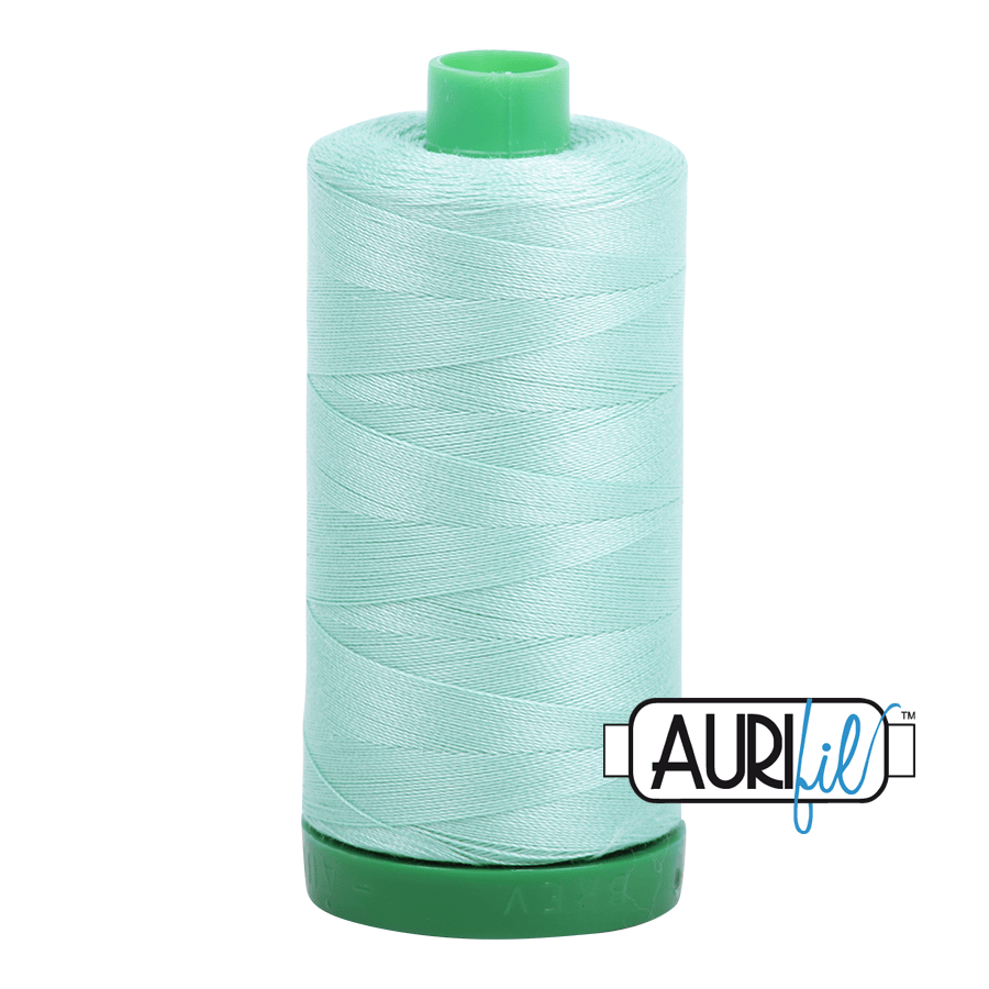 Medium Mint Green 40 wt 1094 yd Large Spool Aurifil Cotton Quilting Thread AF-MK40SC6-2835