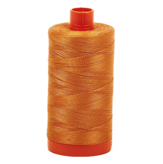 Medium Orange Aurifil Cotton Quilting Thread Solid 50wt 1300m 1422yds Aurifil AF-A1050-5009