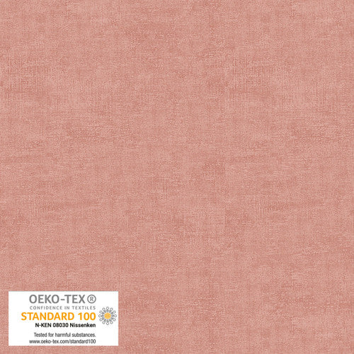 Melange Basic Tonal Blender Ash Rose Pink Stof Blank Quilting Cotton Fabric