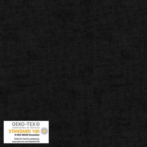 Melange Basic Tonal Blender Black Stof Blank Quilting Cotton Fabric