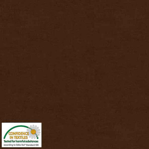 Melange Basic Tonal Blender Brown Stof Blank Quilting Cotton Fabric