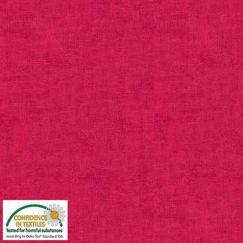 Melange Basic Tonal Blender Cerise Pink Stof Blank Quilting Cotton Fabric