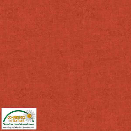 Melange Basic Tonal Blender Cherry Rust Stof Blank Quilting Cotton Fabric