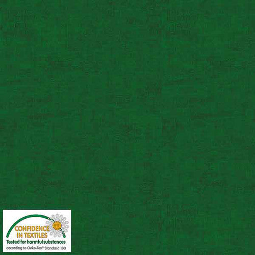 Melange Basic Tonal Blender Dark Forrest Green Stof Blank Quilting Cotton Fabric