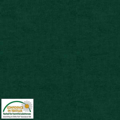 Melange Basic Tonal Blender Dark Green Stof Blank Quilting Cotton Fabric