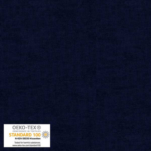 Melange Basic Tonal Blender Dark Navy Stof Blank Quilting Cotton Fabric