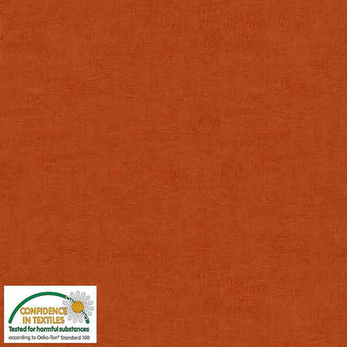 Melange Basic Tonal Blender Dark Orange Stof Blank Quilting Cotton Fabric