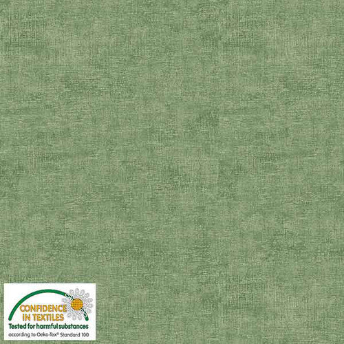 Melange Basic Tonal Blender Distressed Green Stof Blank Quilting Cotton Fabric