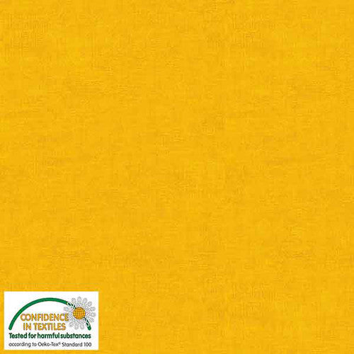 Melange Basic Tonal Blender Gold Stof Blank Quilting Cotton Fabric