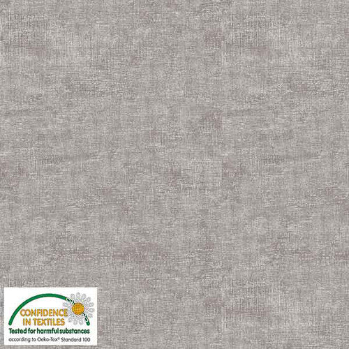 Melange Basic Tonal Blender Light Grey Stof Blank Quilting Cotton Fabric