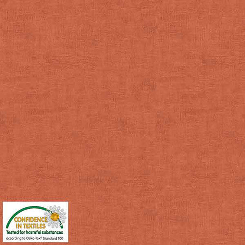 Melange Basic Tonal Blender Medium Rust Stof Blank Quilting Cotton Fabric