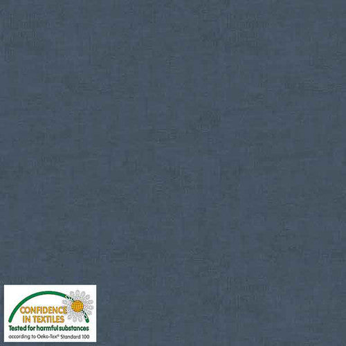 Melange Basic Tonal Blender Midnight Navy Stof Blank Quilting Cotton Fabric