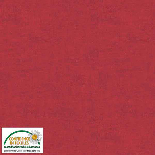 Melange Basic Tonal Blender Raspberry Red Stof Blank Quilting Cotton Fabric