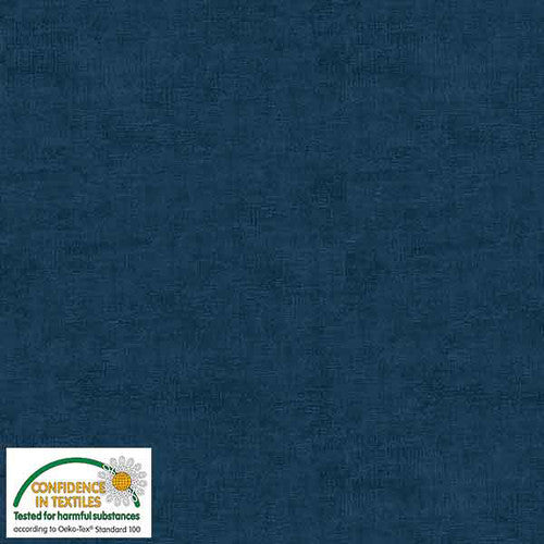 Melange Basic Tonal Blender Royal Blue Stof Blank Quilting Cotton Fabric