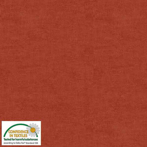 Melange Basic Tonal Blender Rust Brown Stof Blank Quilting Cotton Fabric