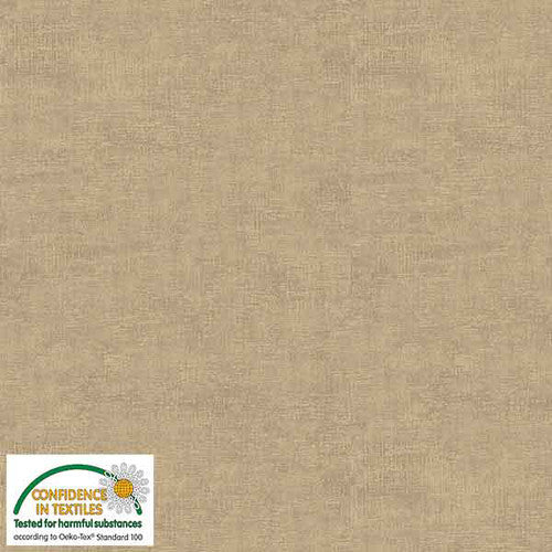 Melange Basic Tonal Blender Sand Beige Stof Blank Quilting Cotton Fabric