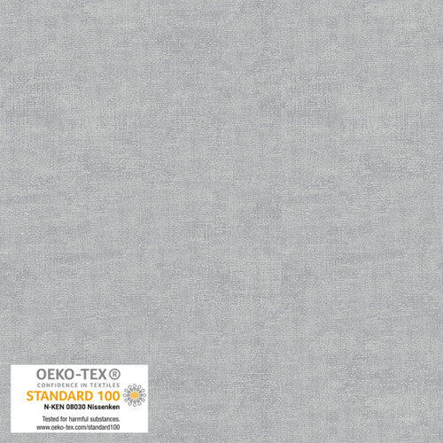 Melange Basic Tonal Blender Silver Stof Blank Quilting Cotton Fabric