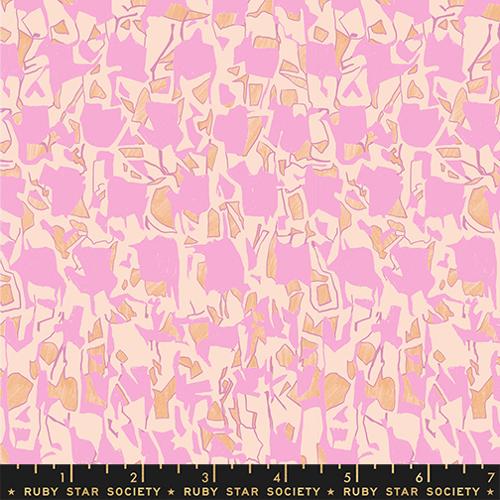 Memento Explore Geometric Abstract Altitude Pale Peach Carolyn Friedlander Ruby Star Society Moda Cotton Fabric MD-RS8001-14