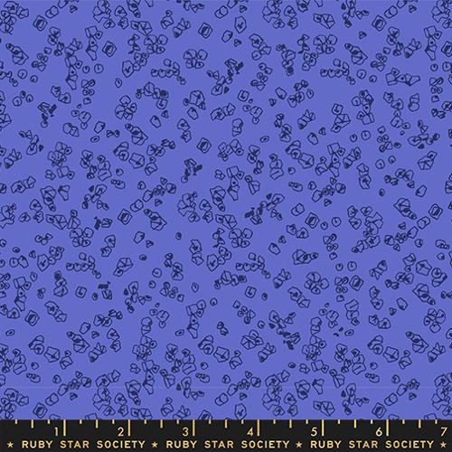 Memento Grit Blenders Abstract Geometric Shapes Lapis Blue Carolyn Friedlander Ruby Star Society Moda Cotton Fabric MD-RS8004-16