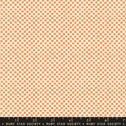 Memento Tracks Checks Plaids Checkered Abstract Pumpkin Carolyn Friedlander Ruby Star Society Moda Cotton Fabric MD-RS8006-14