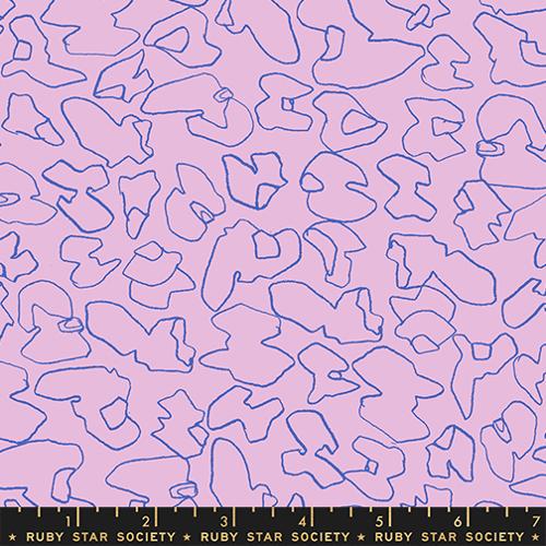 Memento Walnuts Geometric Abstract Shapes Macaron Purple Carolyn Friedlander Ruby Star Society Moda Cotton Fabric MD-RS8005-14