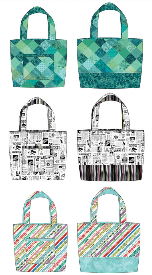 Fabric Requirements-Meow Mix Tote-ally Easy Beginner Tote Bag PROJECT Studio E