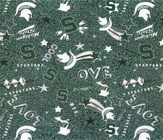 Michigan State Spartans 52" NCAA College Sykel Spun Jersey Fabric