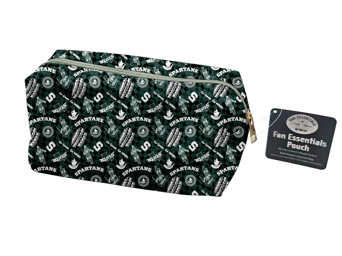Michigan State Spartans NCAA Collegiate Bag Pouch Large Medium and Wristlet Collection Sykel Enterprises MIST-5006