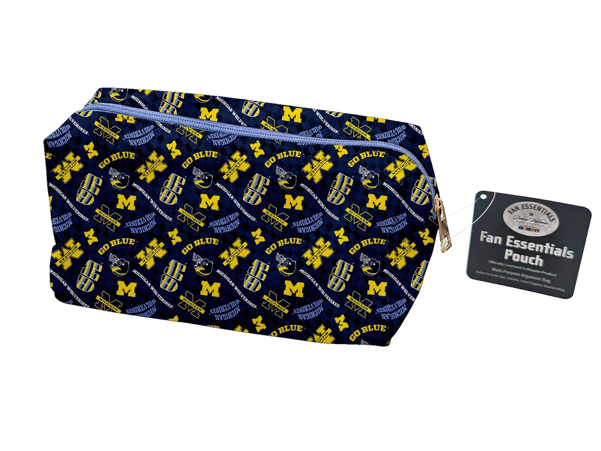 Michigan Wolverines NCAA Collegiate Bag Pouch Large Medium and Wristlet Collection Sykel Enterprises MCHG-5006