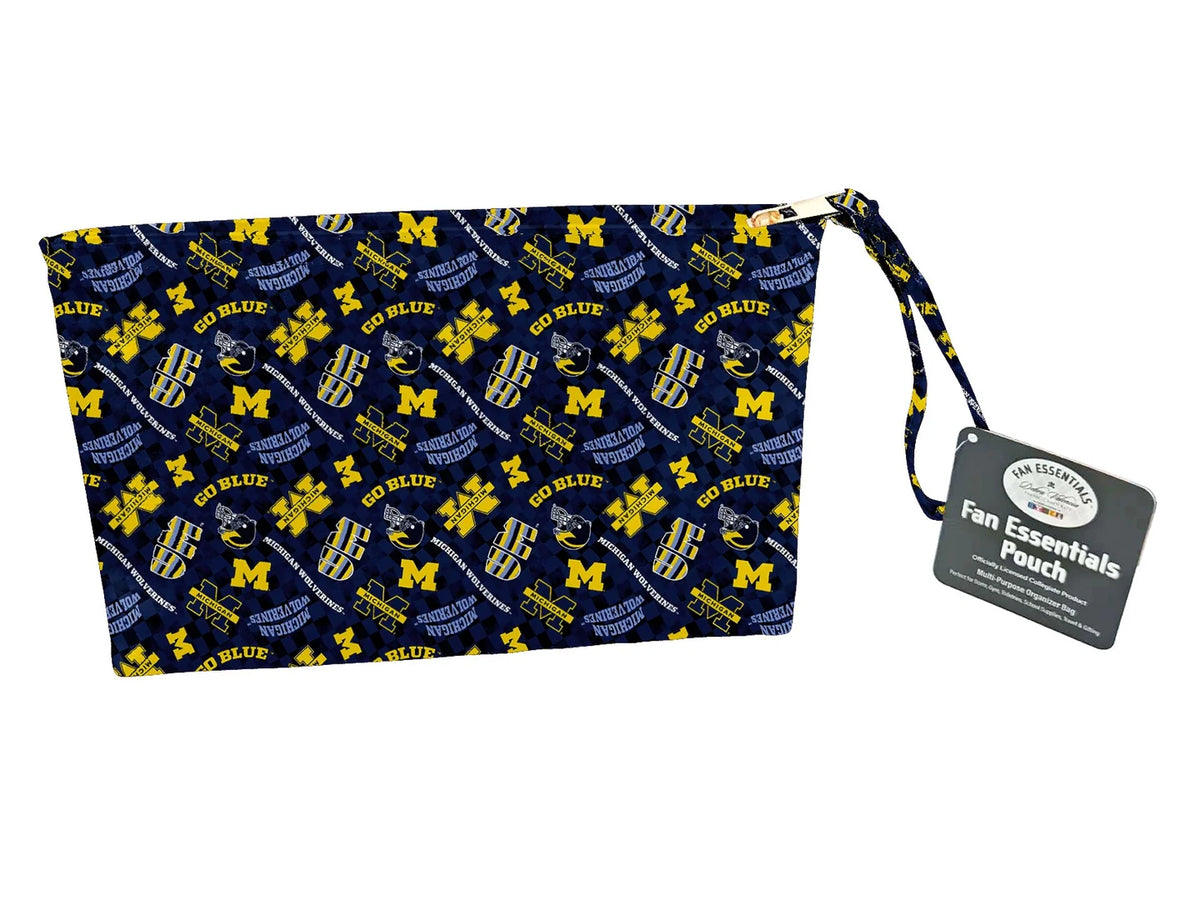 Michigan Wolverines NCAA Collegiate Bag Pouch Large Medium and Wristlet Collection Sykel Enterprises MCHG-5006