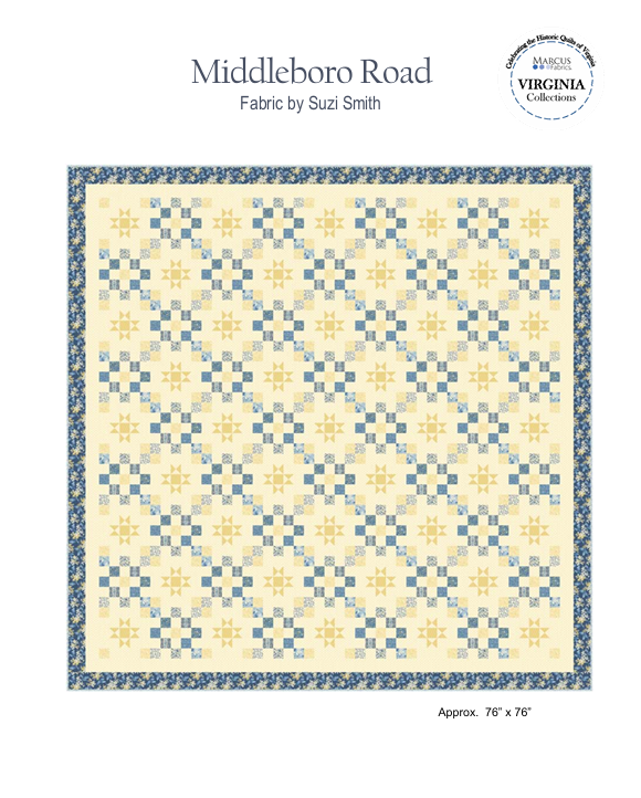 Middleboro Road Suzi Smith Marcus Fabrics - FREE PATTERN